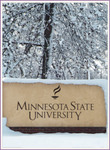 Campus Sign in Winter by Gregg Andersen