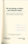 The Psychology of Ethnic and Cultural Conflict by Yueh-Ting Lee, Clark McCauley, Fathali Moghaddam, and Stephen Worchel