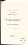 A Canoe Voyage Up the Minnay Sotor; with an Account of the Lead and Copper Deposits in Wisconsin; of the Gold Region in the Cherokee Country; and Sketches of Popular Manners. Volume I by George William Featherstonhaugh and William E. Lass
